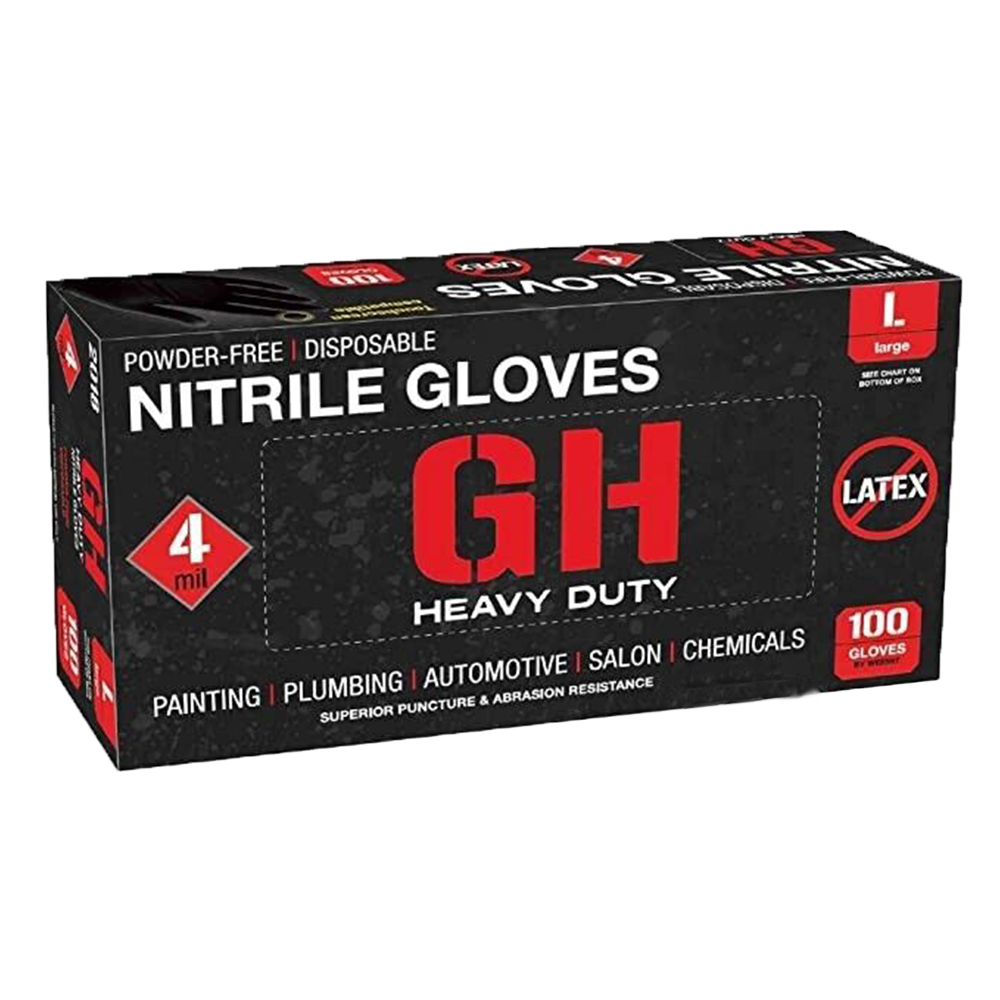 Black Nitrile Disposable Gloves Latex & Powder Free