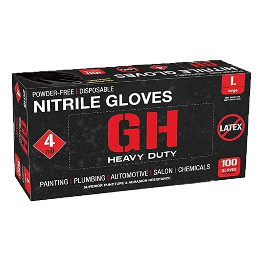 Black Nitrile Disposable Gloves Latex & Powder Free